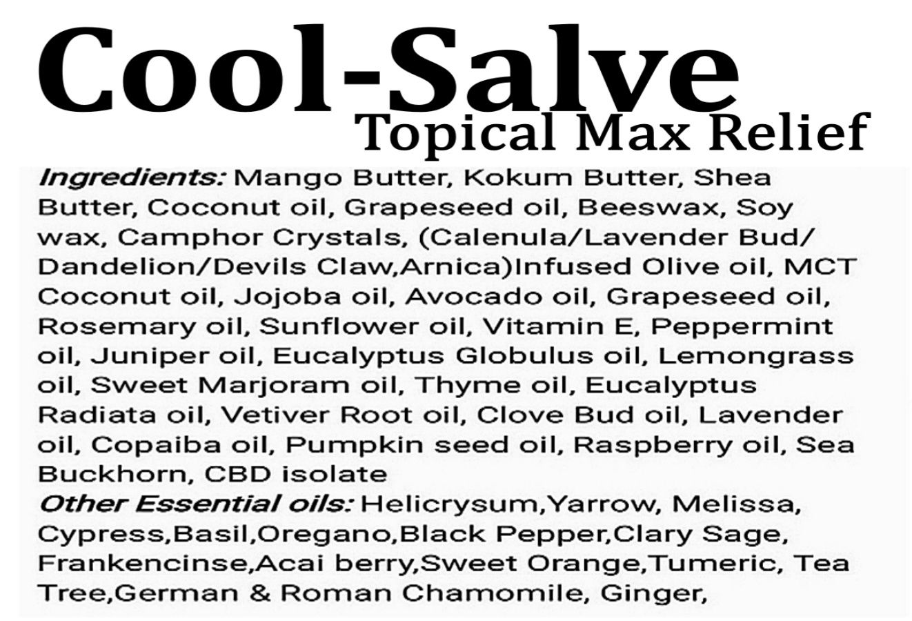 Cool-Salve - 60ml (2oz)Menthol Topical Relief Salve