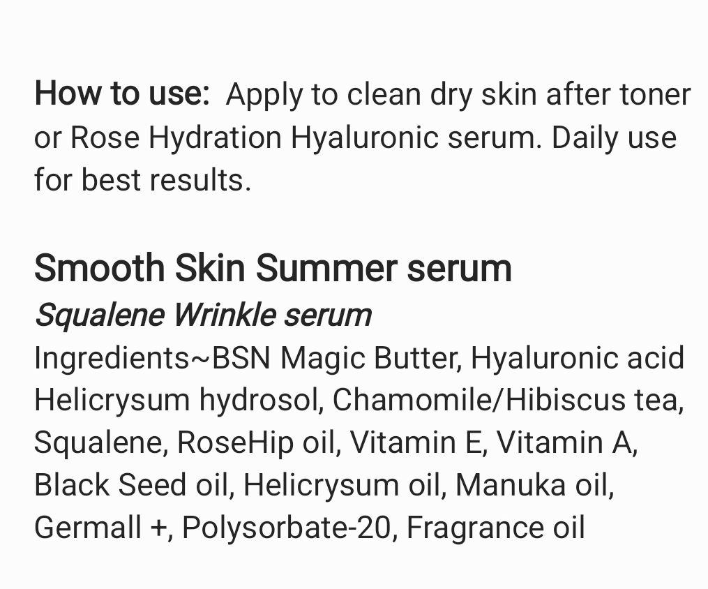 Smooth Skin Summer serum 60ml