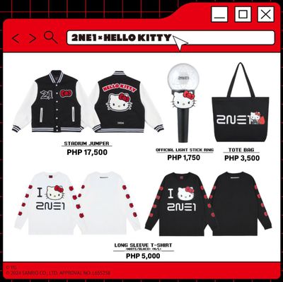 [PRE-ORDER] 2NE1 x Hello Kitty “Welcome Back” Concert in Japan Official Merchandise