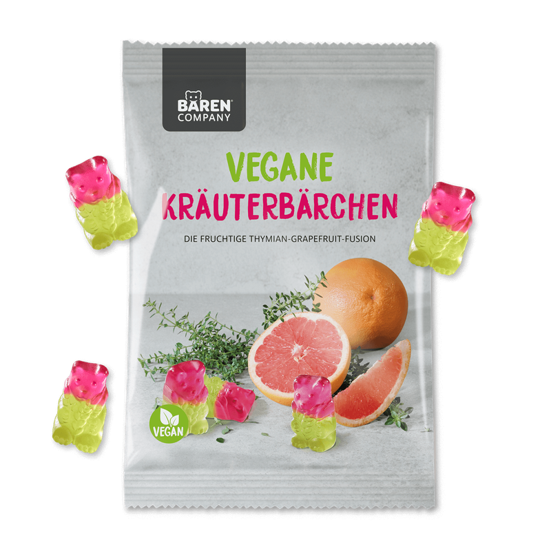Kräuterbärchen Thymian-Grapefruit 150g (Vegan)