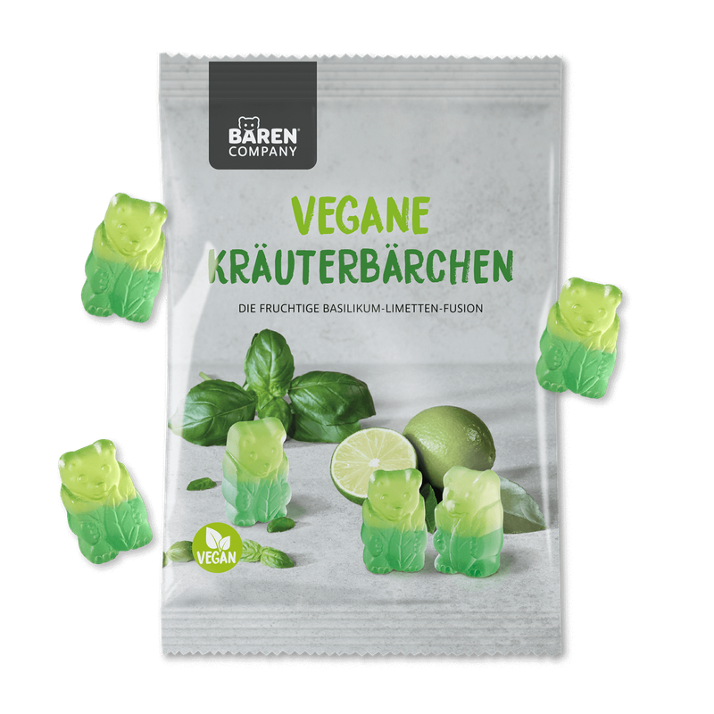 Kräuterbärchen Basilikum-Limette 150g (Vegan)