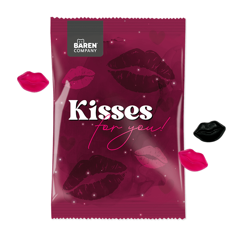 Vegane Schwarzwälder Kirsch-Küsschen Fruchtgummi