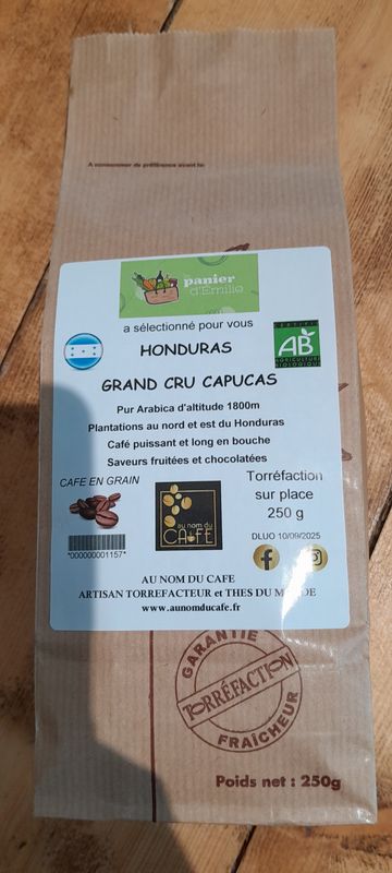 Café HONDURAS BIO en grains