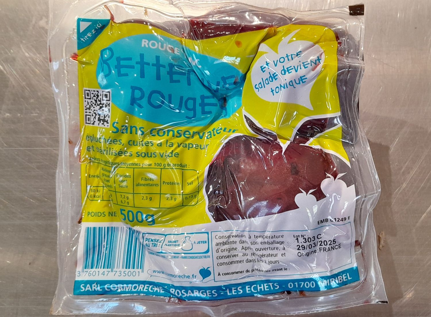 Betterave sous-vide