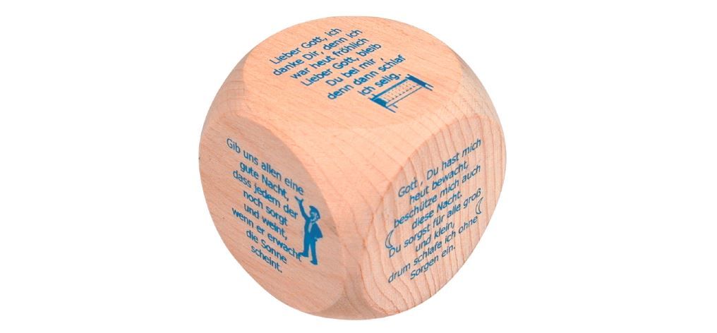 Gebetswürfel. Gebete zum Mittagstisch