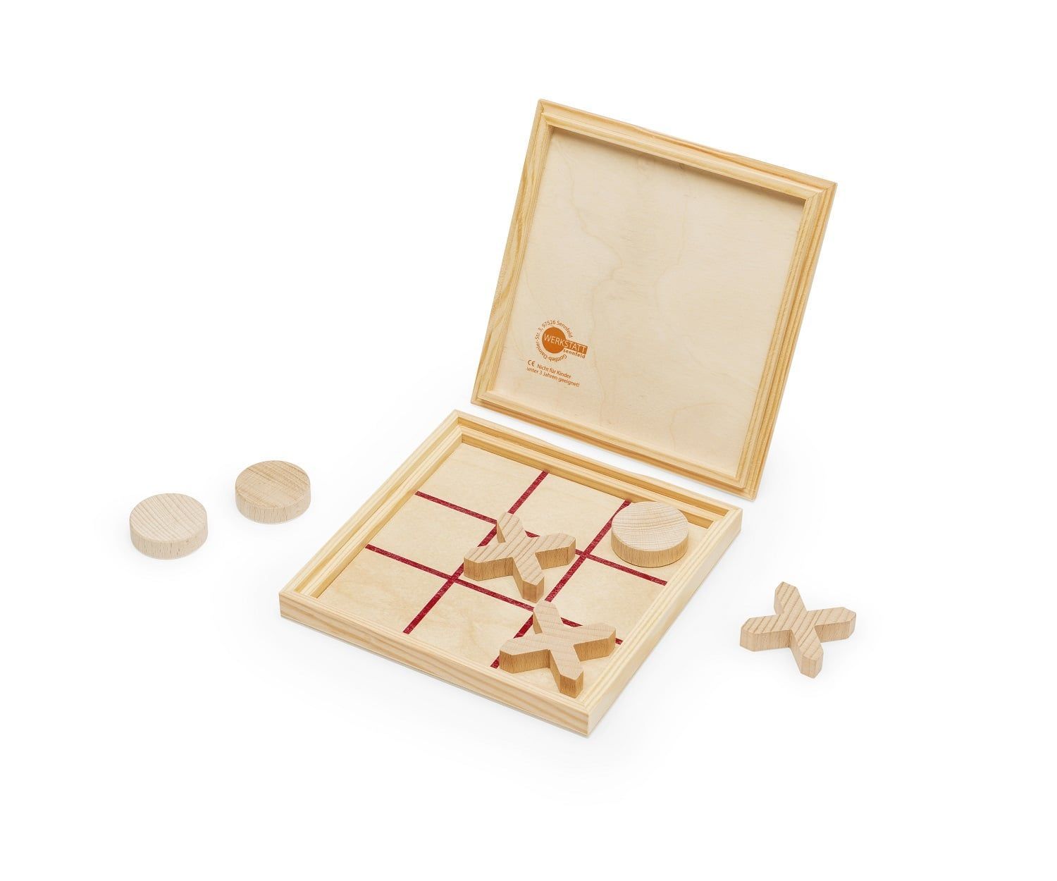 Tic Tac Toe Spiel Holzbox