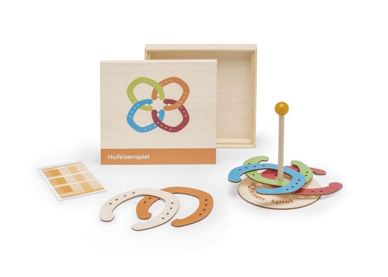 Spiel aus Holz - Hufeisenspiel