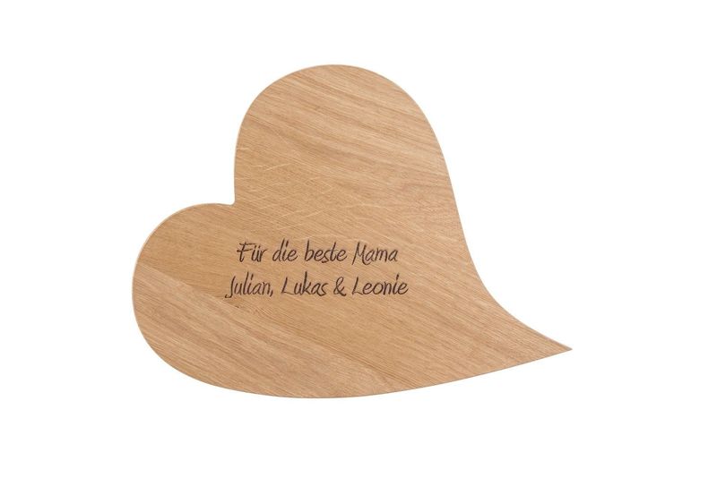 Holzherz groß personalisierbar Holzherz groß personalisierbar