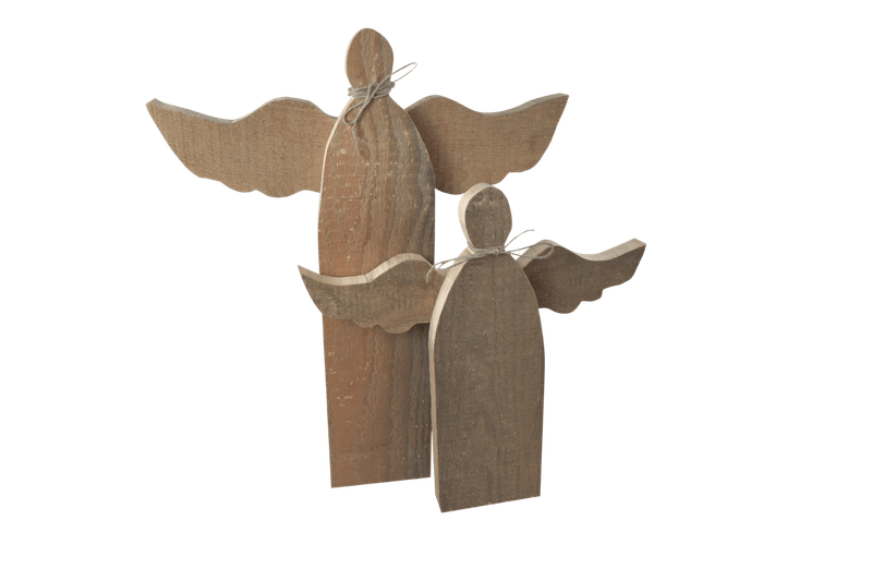 Schutzengel aus Holz in zwei Größen 