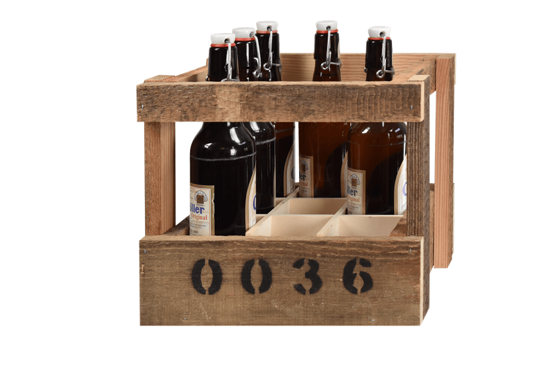 Bierkiste mit Bierflaschen