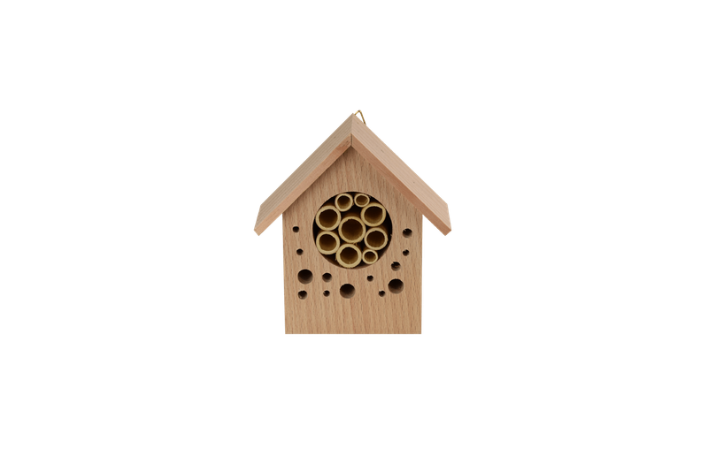 Kleines Insektenhäuschen aus Holz 