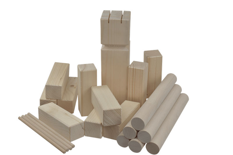 Wikinger-Spiel Wurfspiel aus Holz Wikingerspiel mit allen Spielsteinen