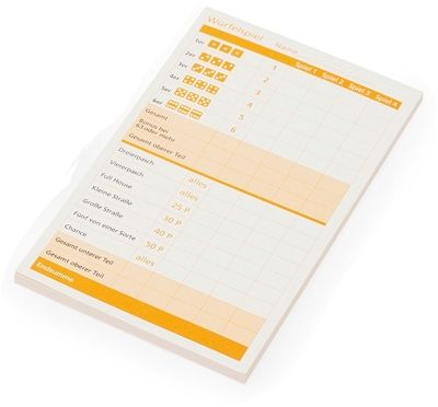 Ersatzspielblock für Kniffel