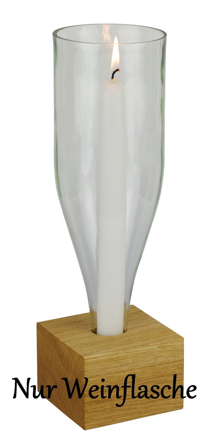 Ersatzflasche für Windlicht abgesägte Weinflasche als Ersatzflasche fürs Windlicht vino
