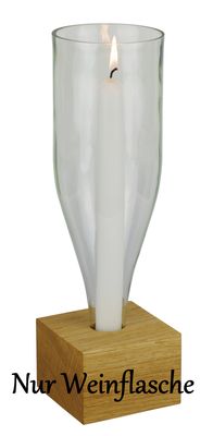 Ersatzflasche für Windlicht abgesägte Weinflasche als Ersatzflasche fürs Windlicht vino