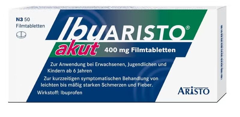 Ibu ARISTO akut 400 mg Ibuprofen Filmtabletten , 50 St