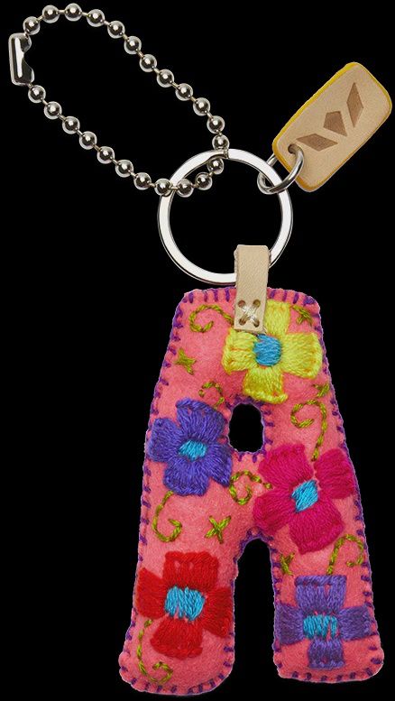 Felt Charms, Initial: A, Colour: PINK