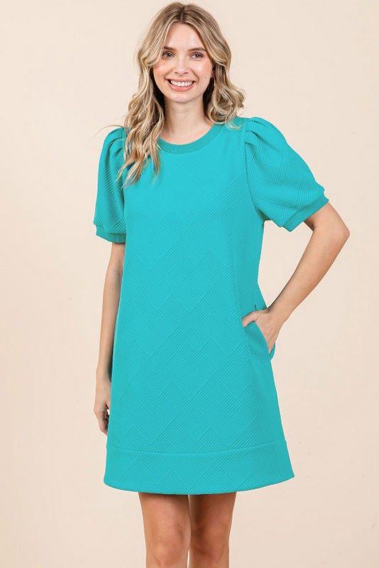 Teresa Dress, Colour: large, Size: turquoise