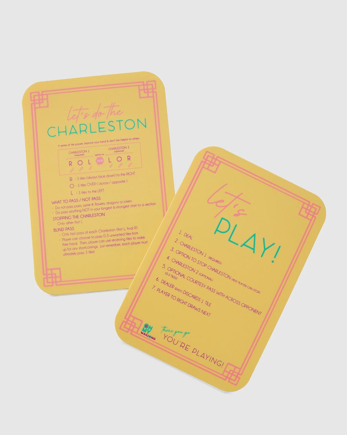 Mahjong Tile Shufflers, Colour: Yellow