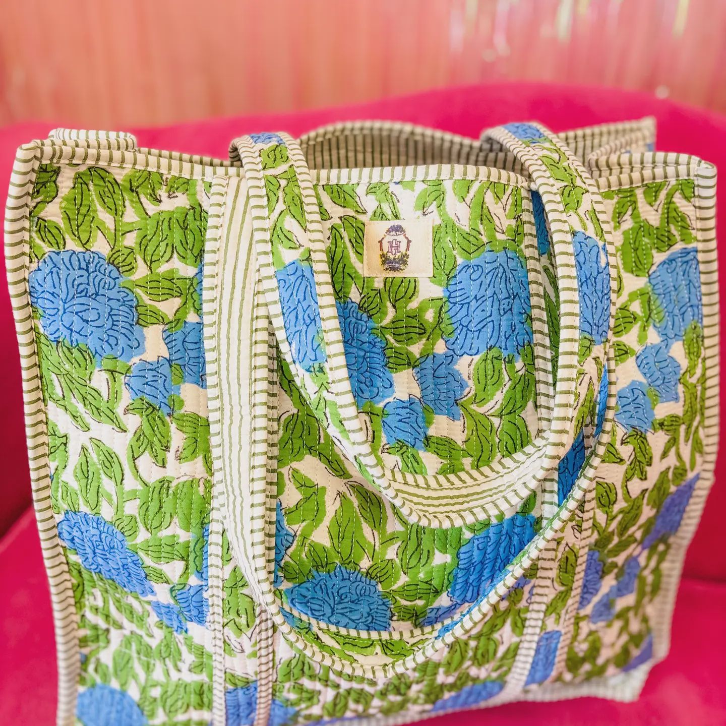 Charleston Large Quilted Tote