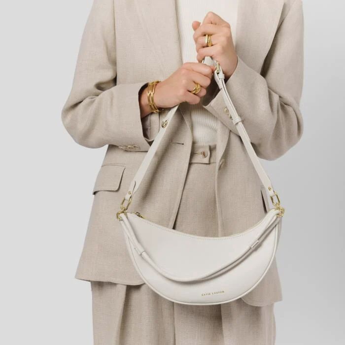 Asha Sling Bag, Color: Off White