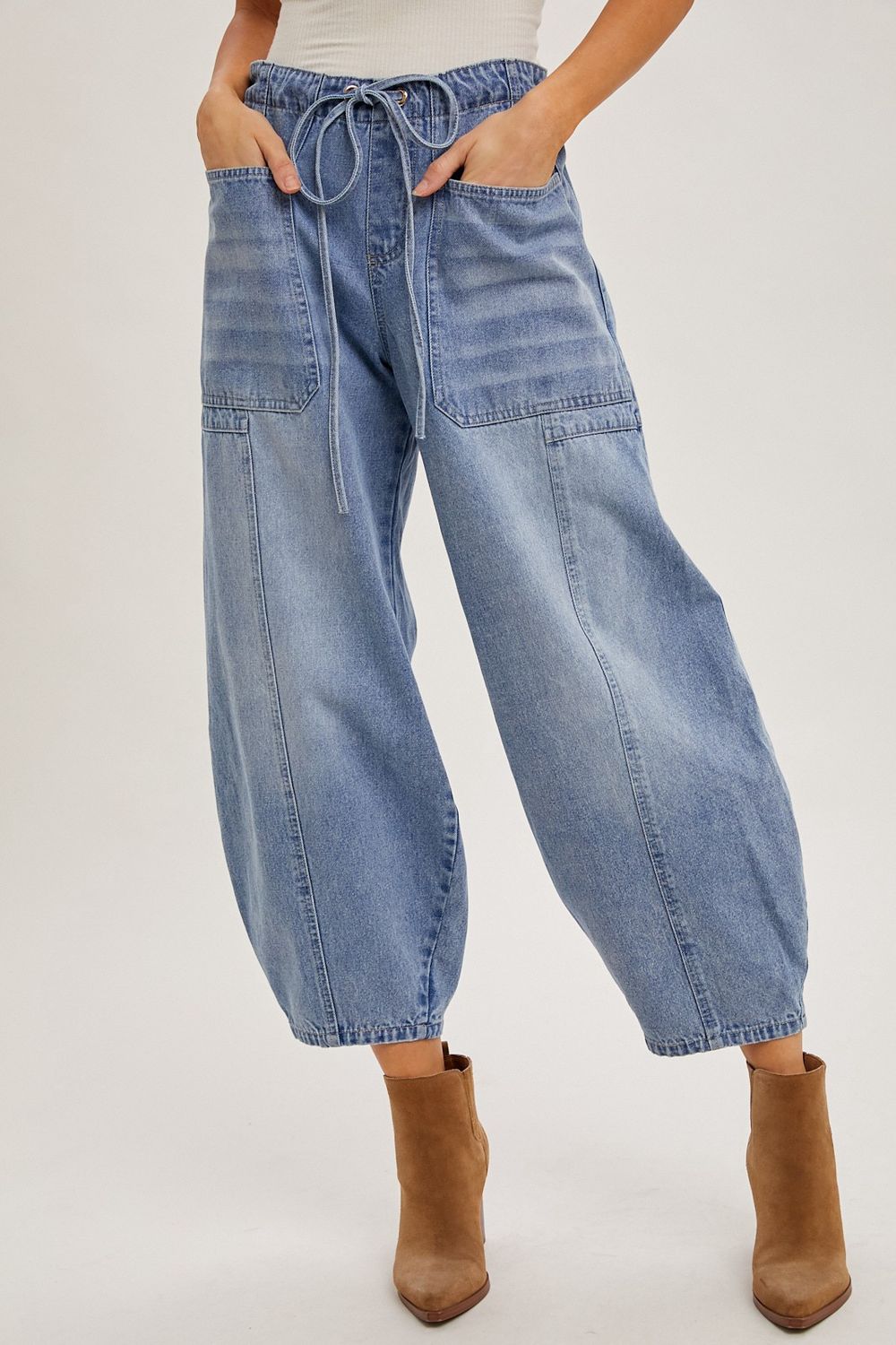 Demi Jeans, Color: Light Wash, Size: Small