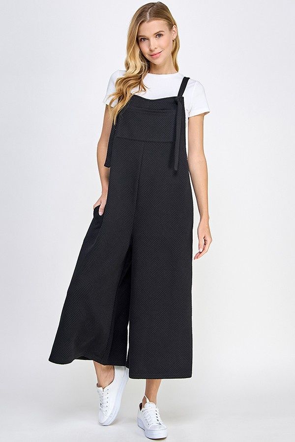 Sandee Overalls, Color: Black, Size: Small