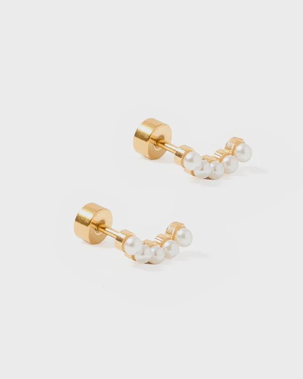 Abigail Pearl Stud Earrings