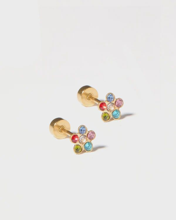 Lyla Flower Multi Stud Earrings
