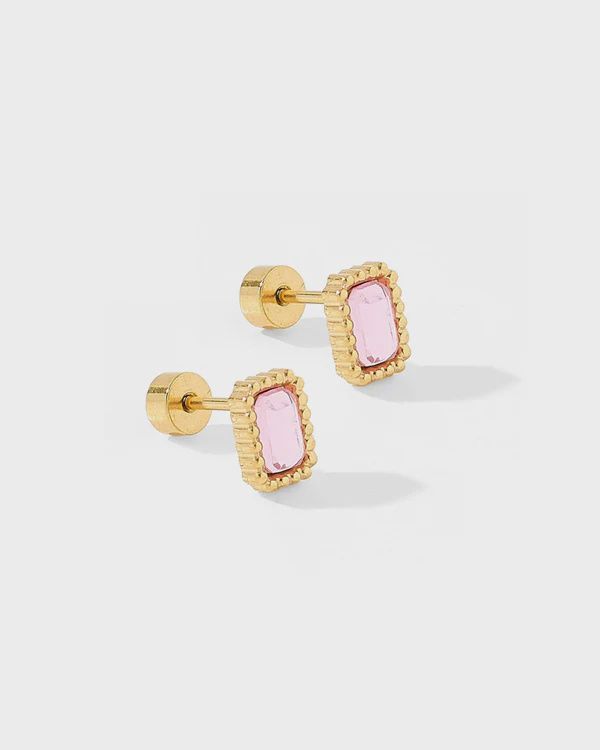 Madison Pink Stud Earrings