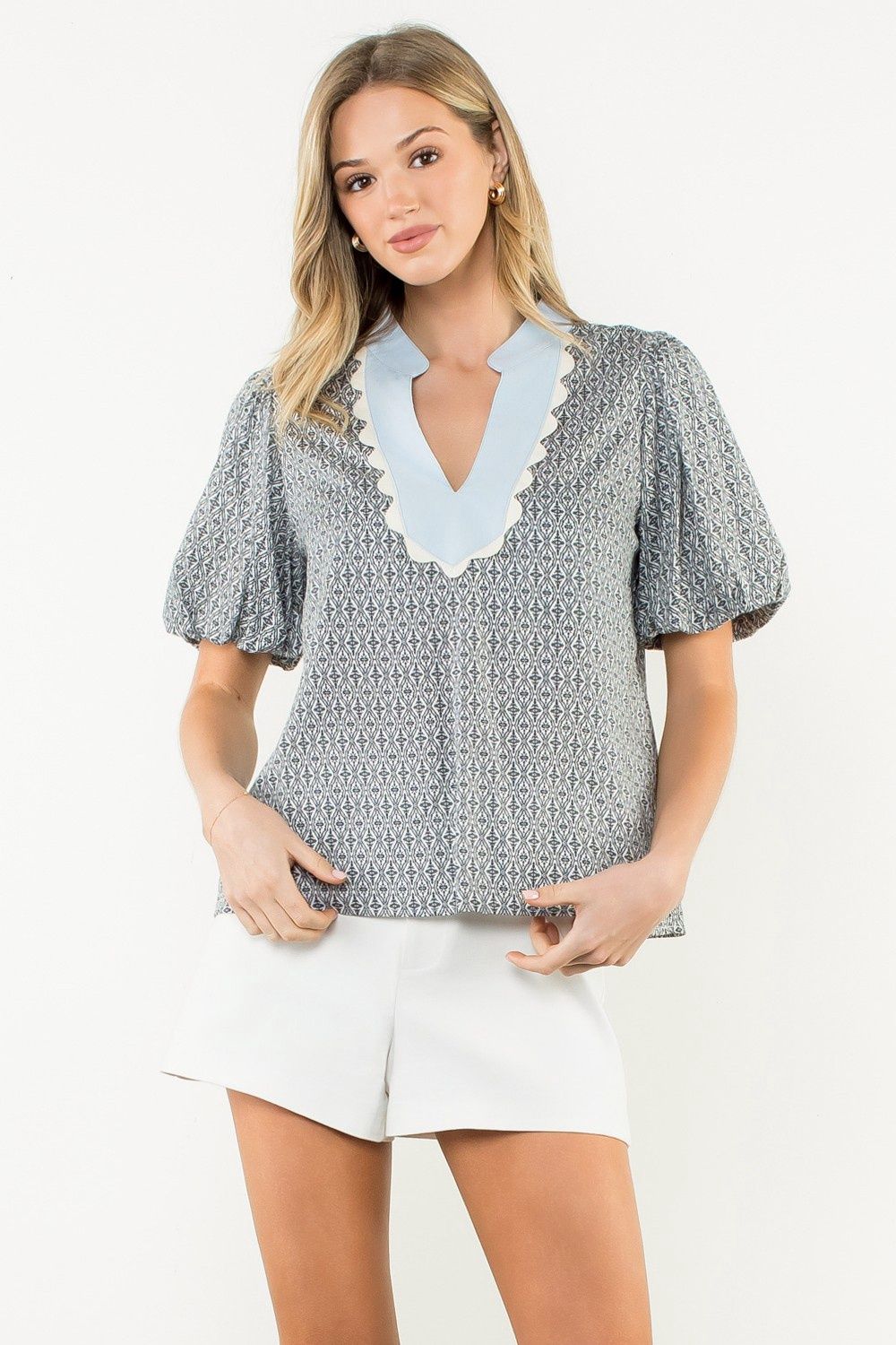 Bridgette Top, Color: Blue, Size: XS