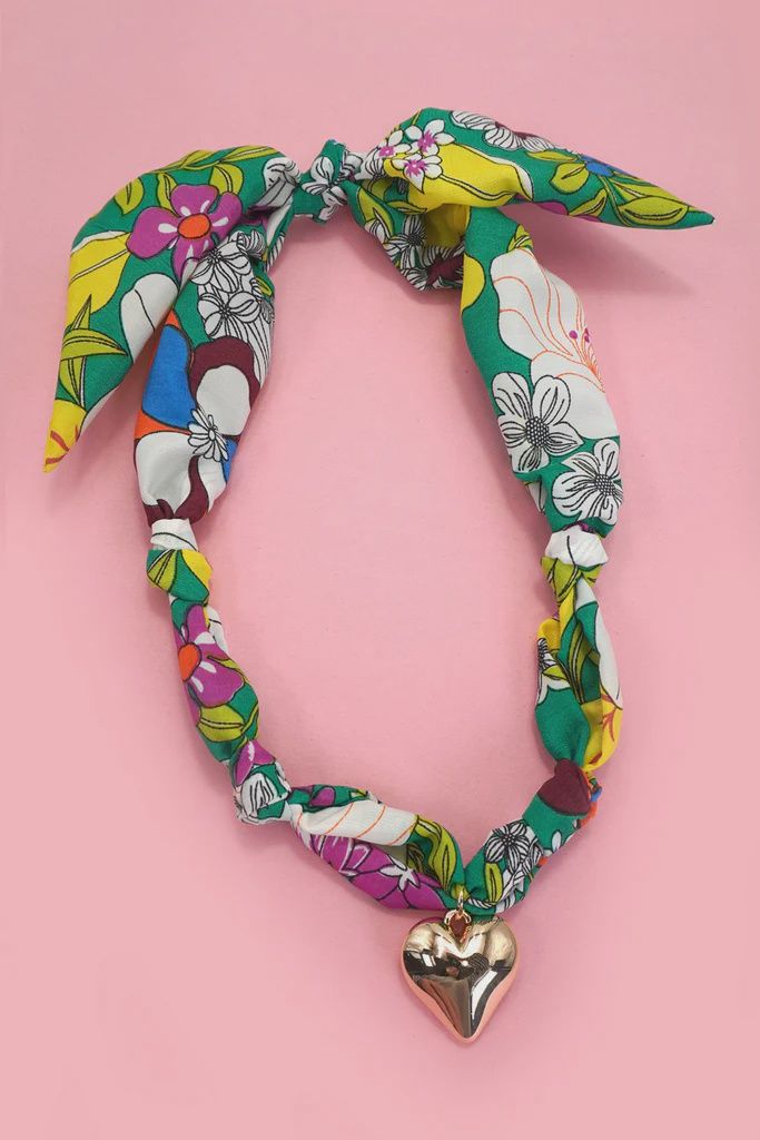 Handmade Scarf Necklace, Color: A