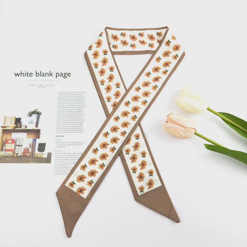 Soft Twilly Scarf, Color: Brown