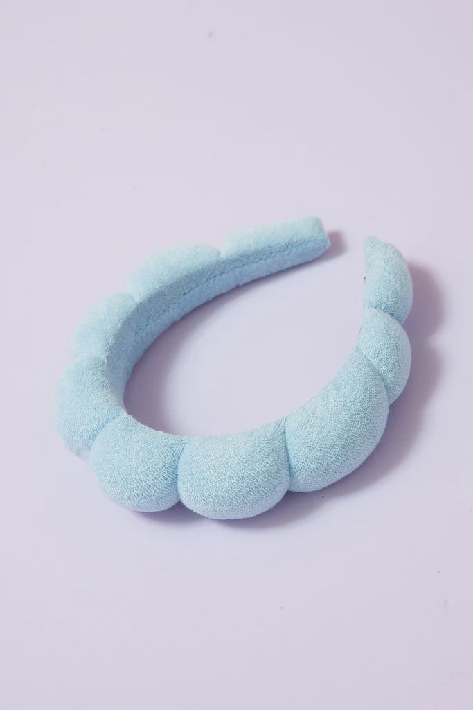 Spa Terry Towel Headband, Color: Blue