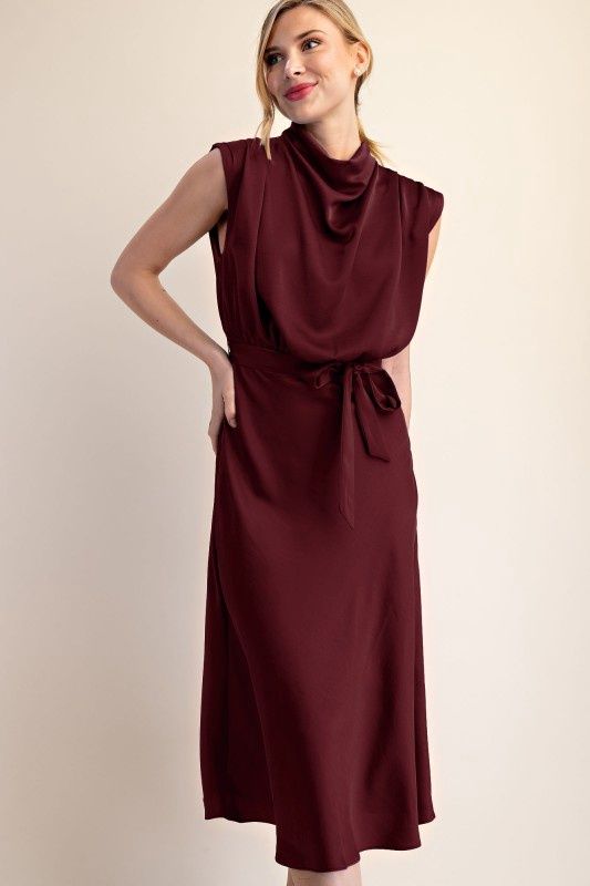 Dakota Dress, Size: small, Color: burgundy