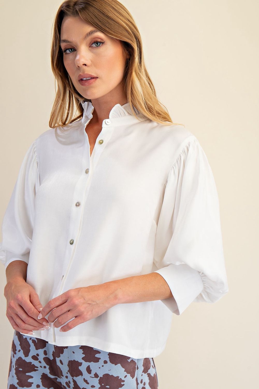 Kassia Top, Size: small, Color: white