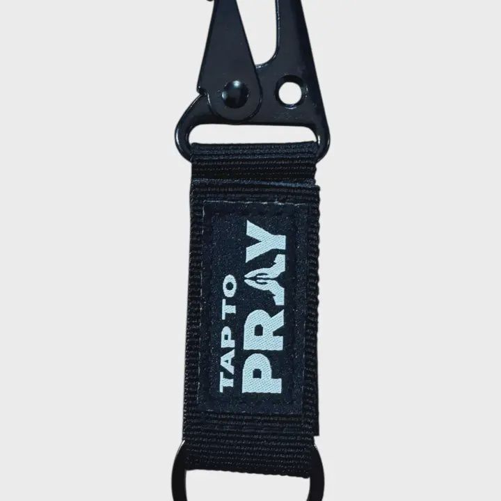 Tactical Carabiner Keychain, Color: Black