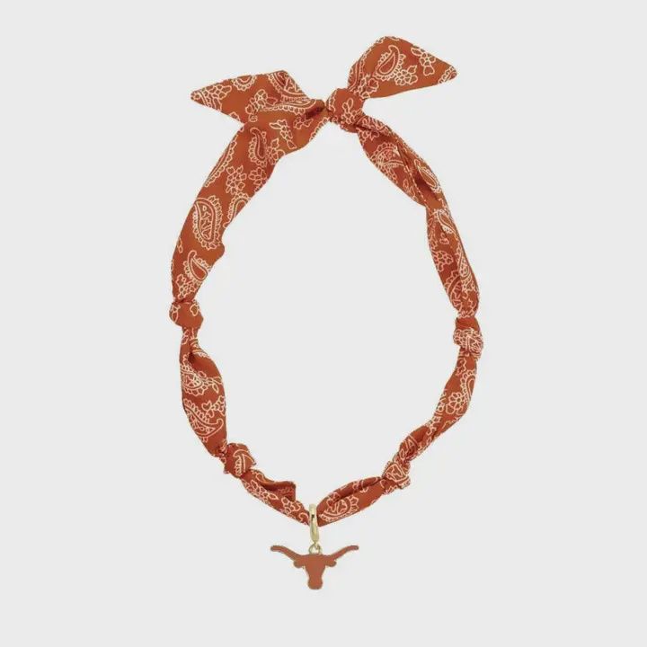 College Logo Scarf Necklace, Style: Texas