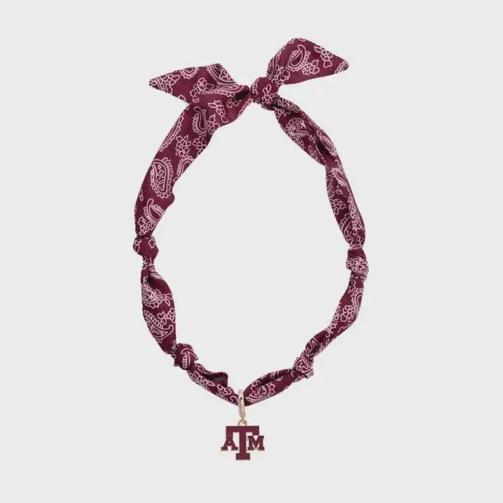 College Logo Scarf Necklace