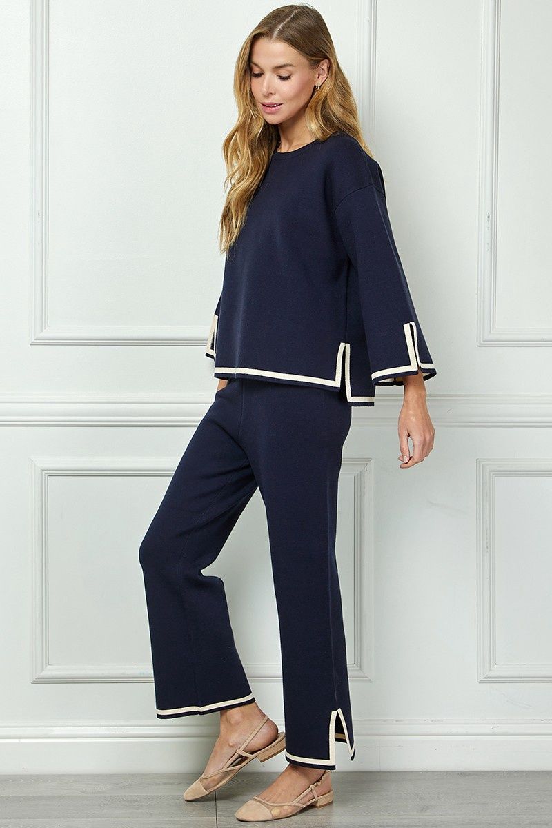 Susanne Set, Color: Navy, Size: Small