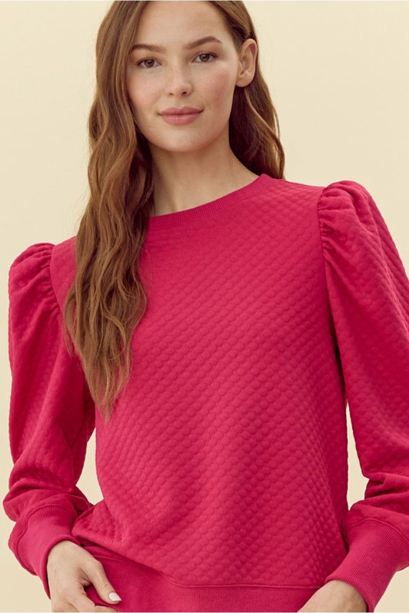 Sherry Top, Size: Small, Color: Cranberry