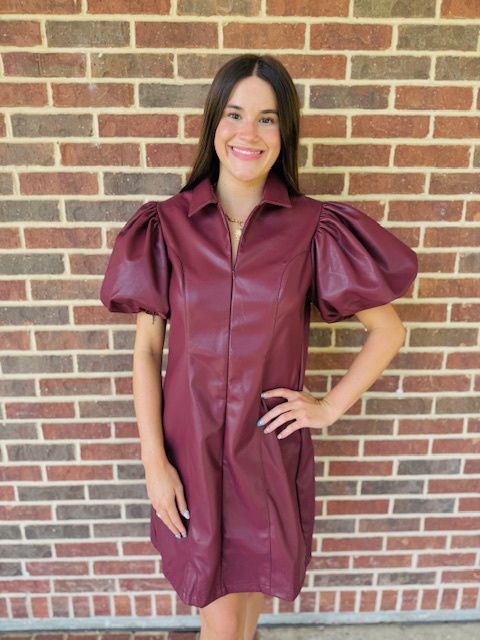 Terri Leather Dress