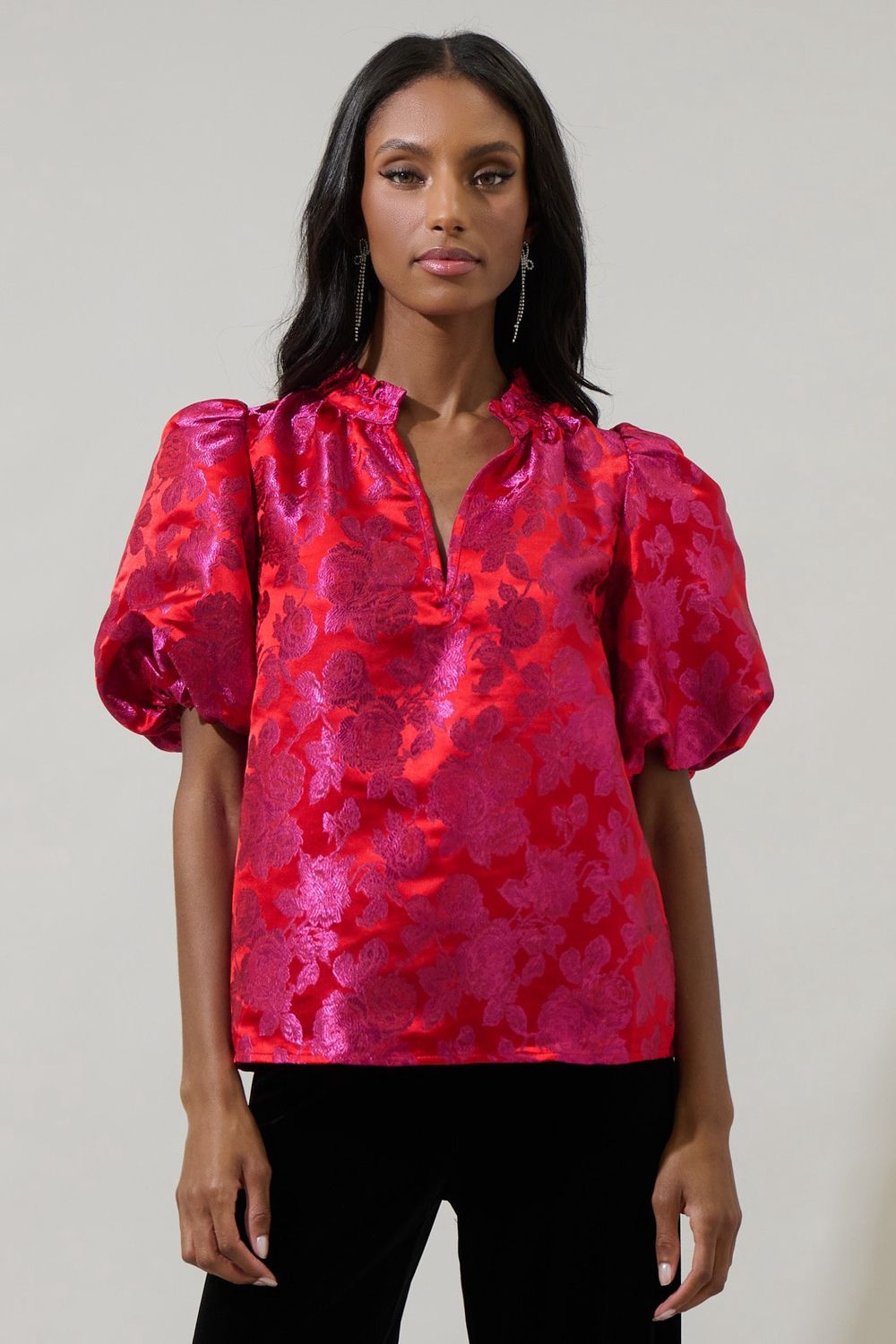 Duson Floral Top