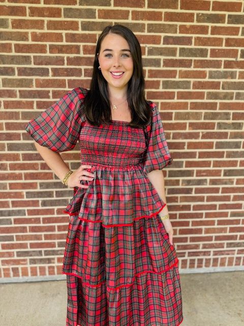 Faith Plaid Dress