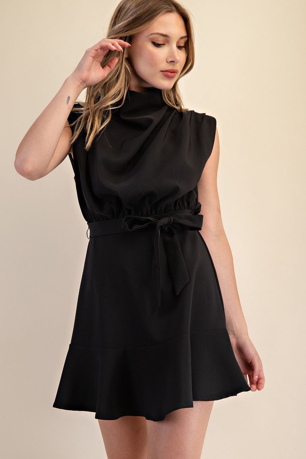 Glenda Mini Dress, Size: Small, Color: Black