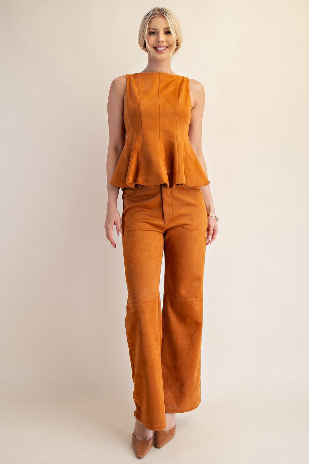Dorothy Pants, Color: Camel, Size: Large