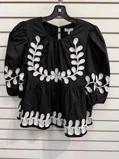 Tina Top, Size: Small, Color: Black