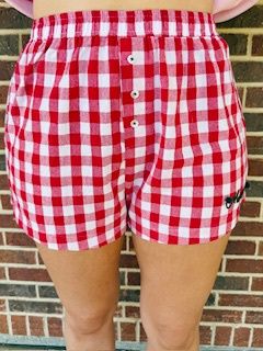 Merry Gingham Shorts