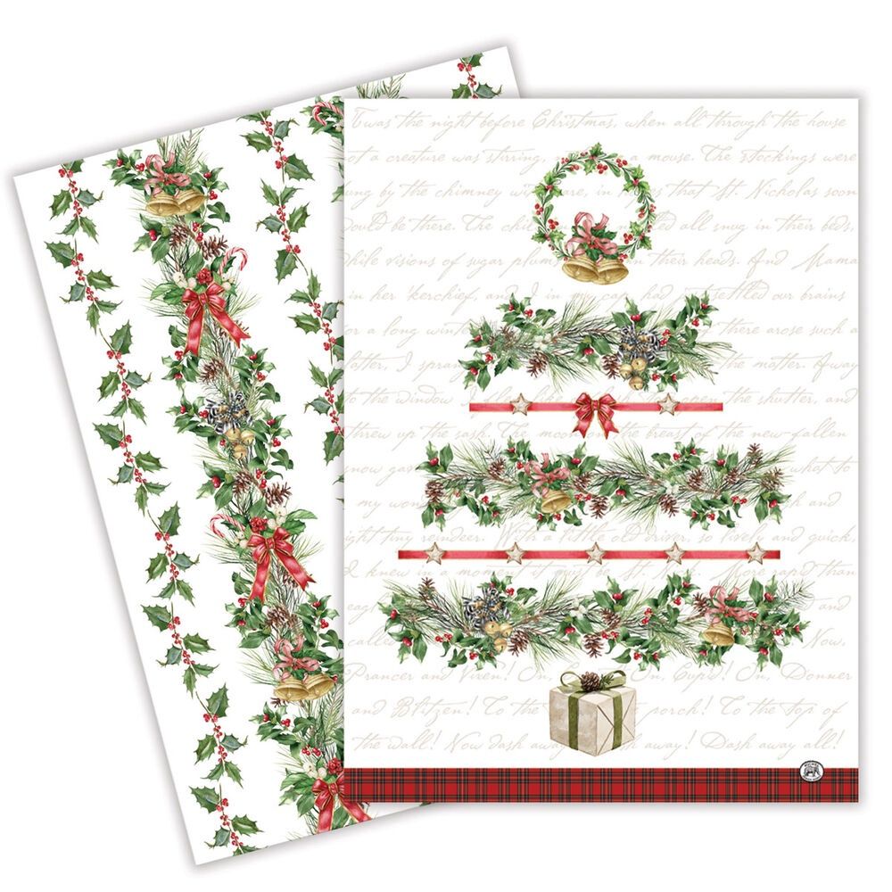 MDW Holiday Kitchen Towel Set, Style: Holiday Garland