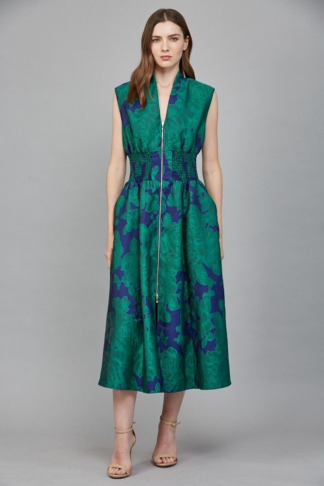 Philly Bold Jacquard Pattern Dress